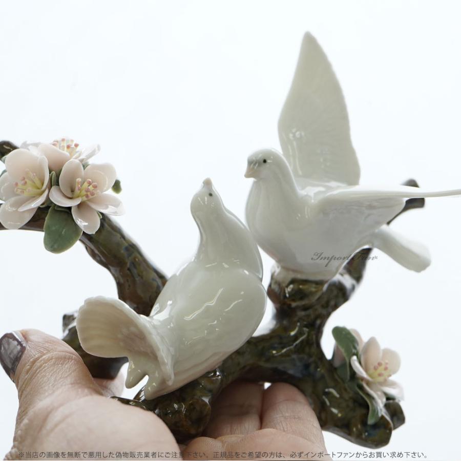 LLADRO リヤドロ　桜の唄　フィギュリン オリジナルボックス付属 LLADRO（リヤドロ） 桜の唄 01008422 LLADRO 白い鳩 鳥 置物