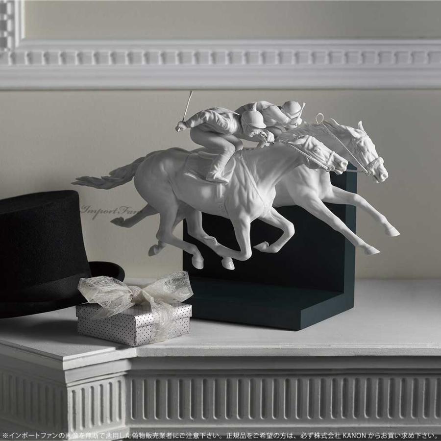 LLADRO（リヤドロ） ダービーの華 マットホワイト サラブレッド 競馬