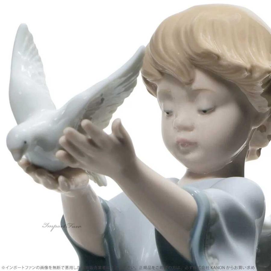 リヤドロ 願いよ、届け! 天使 エンジェル 鳩 ハト 置物 01008533 LLADRO ギフト プレゼント_1