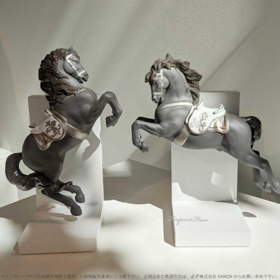 LLADRO リヤドロ 跳躍 リデコ シルバー 馬 ブックエンド ブック