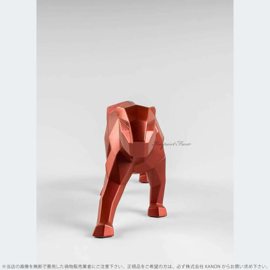 リヤドロ 折り紙 パンサー Origami メタリックレッド 豹 ヒョウ 01009569 LLADROの画像