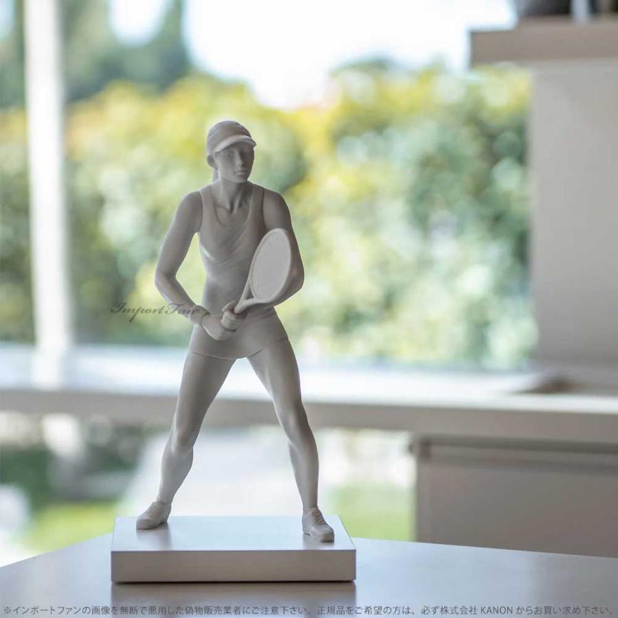リヤドロ 女子 テニスプレイヤー マットホワイト 置物 01009282 LLADRO ギフト プレゼント  □の画像