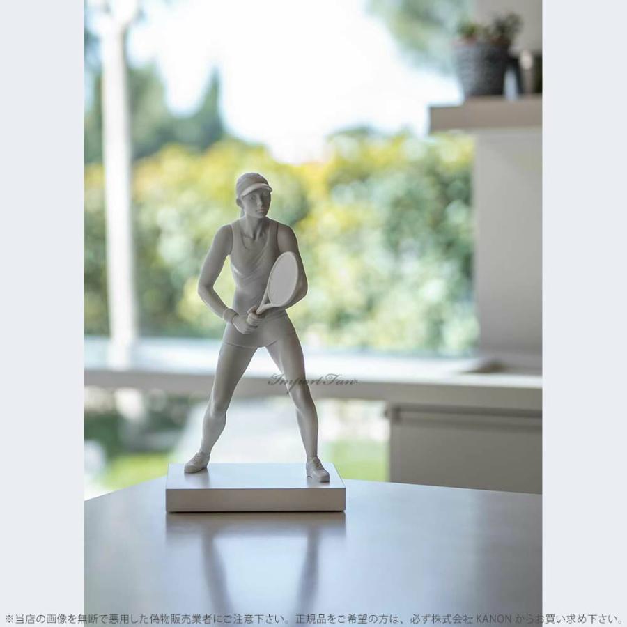 リヤドロ 女子 テニスプレイヤー マットホワイト 置物 01009282 LLADRO ギフト プレゼント  □の画像