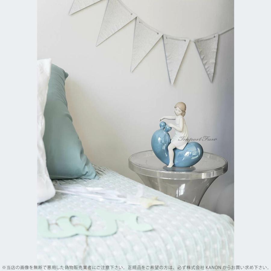 リヤドロ シーソーバルーン 少女 女の子 ブルー 01009368 LLADRO My Seesaw Balloon Girl Blue □の画像