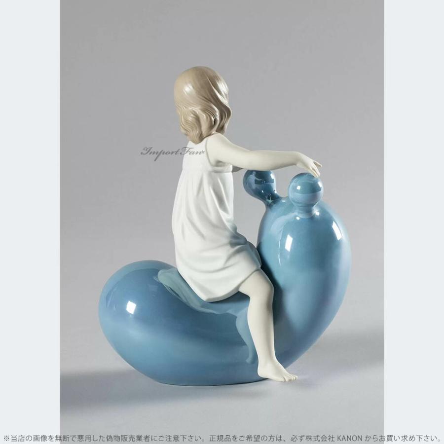 リヤドロ シーソーバルーン 少女 女の子 ブルー 01009368 LLADRO My Seesaw Balloon Girl Blue □の画像