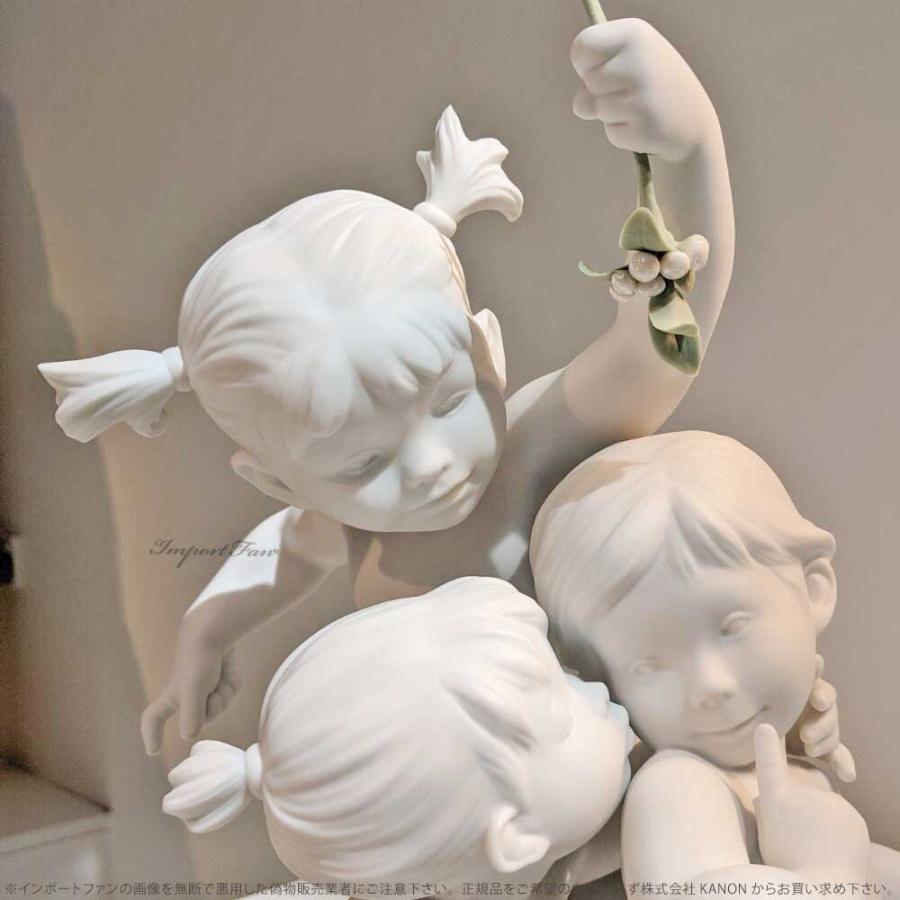 リヤドロ　カップル LLADRO（リヤドロ） ヤドリギの下で 恋人 カップル キス クリスマス