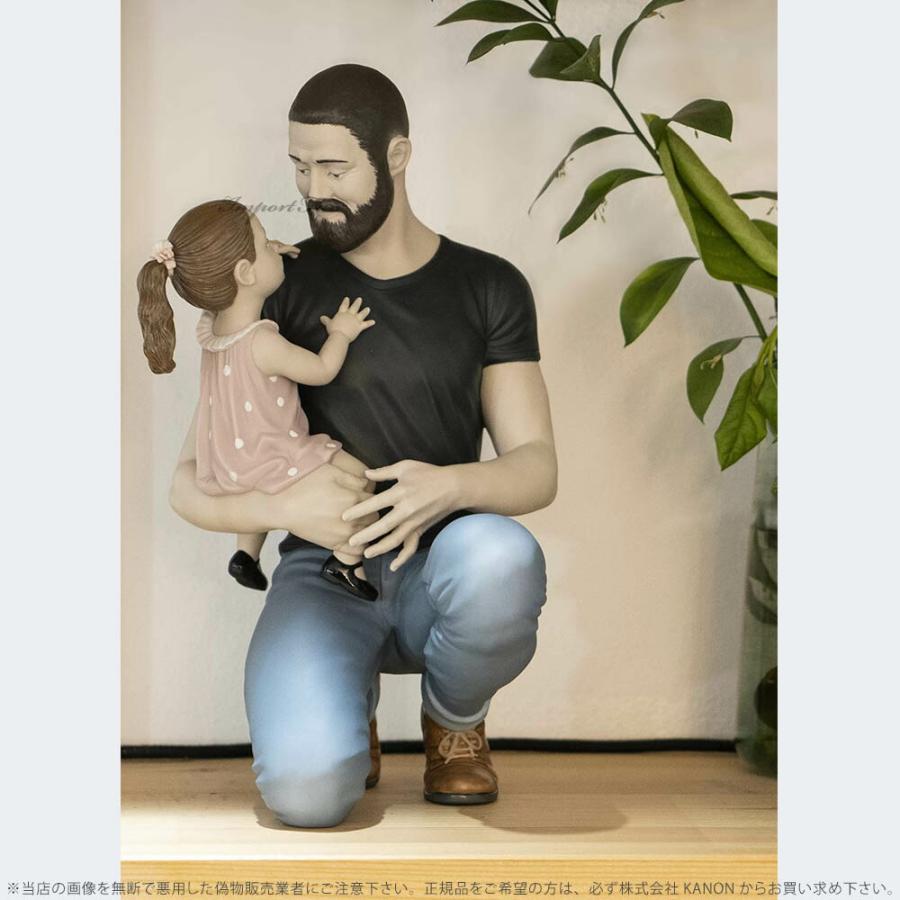 リヤドロ　パパと娘 LLADRO リヤドロ 父の腕の中で 親子 娘 パパ 置物 01009391