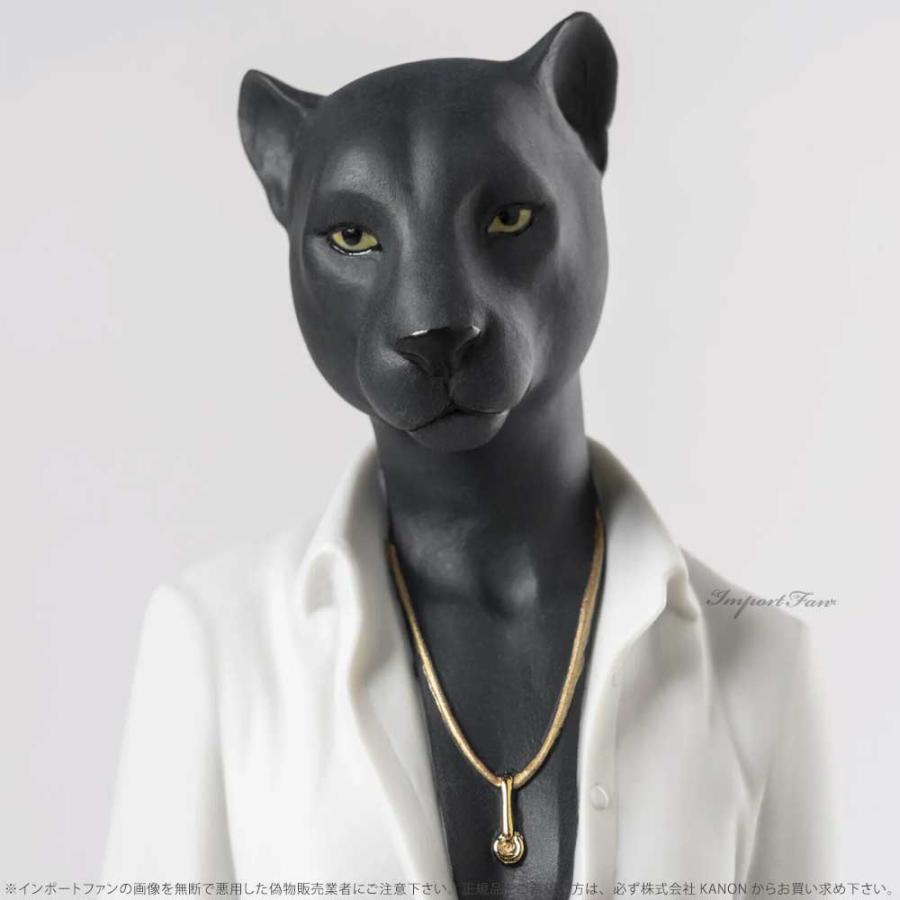 リヤドロ パンサーウーマン 豹 置物 01009428 LLADRO ギフト プレゼント  □の画像