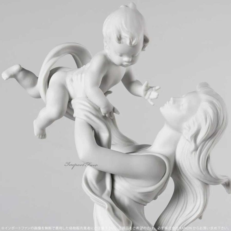 リヤドロ 幸せの瞬間 マットホワイト 母親 赤ちゃん ベビー 親子 家族 置物 01009430 LLADRO ギフト プレゼント  □の画像