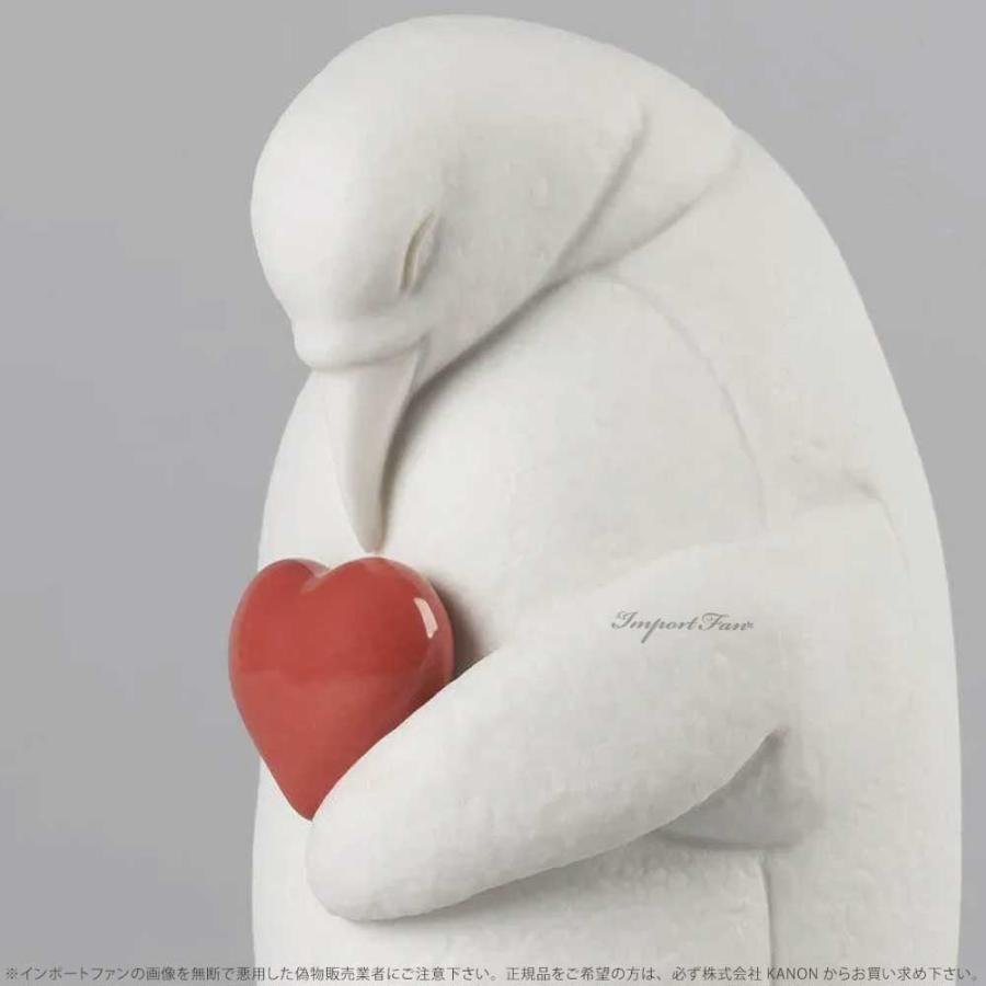 【箱有り・未使用】リヤドロ　置物　ペンギン　コルビー LLADRO リヤドロ コルビー 庇護の愛 ペンギン ハート 置物