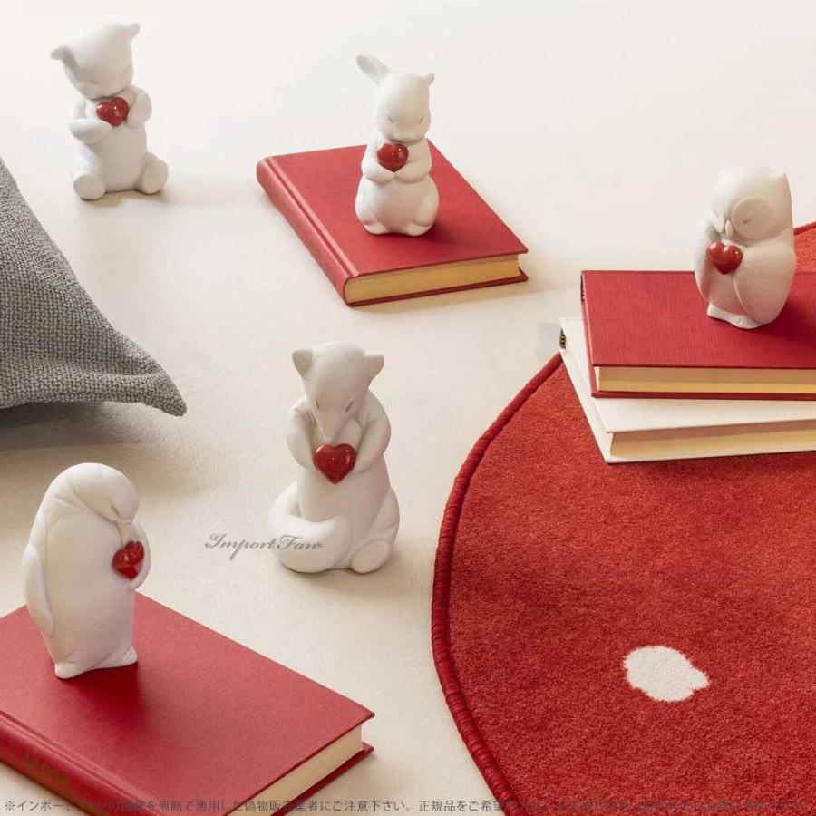 LLADRO（リヤドロ） リース 直観の愛 フクロウ 梟 鳥 ハート 置物
