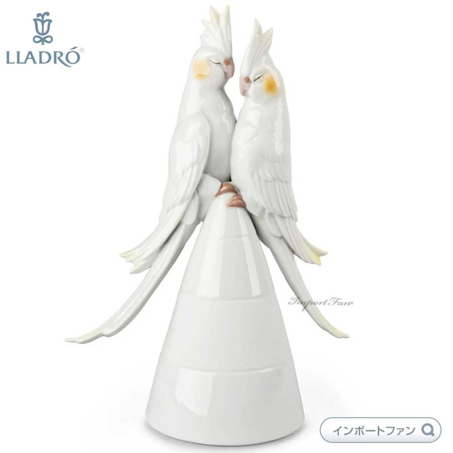 LLADRO リヤドロ 恋するオカメインコ 鳥 カップル 置物 01009447 LLADRO リヤドロ 恋するオカメインコ 鳥 カップル 置物 01009447