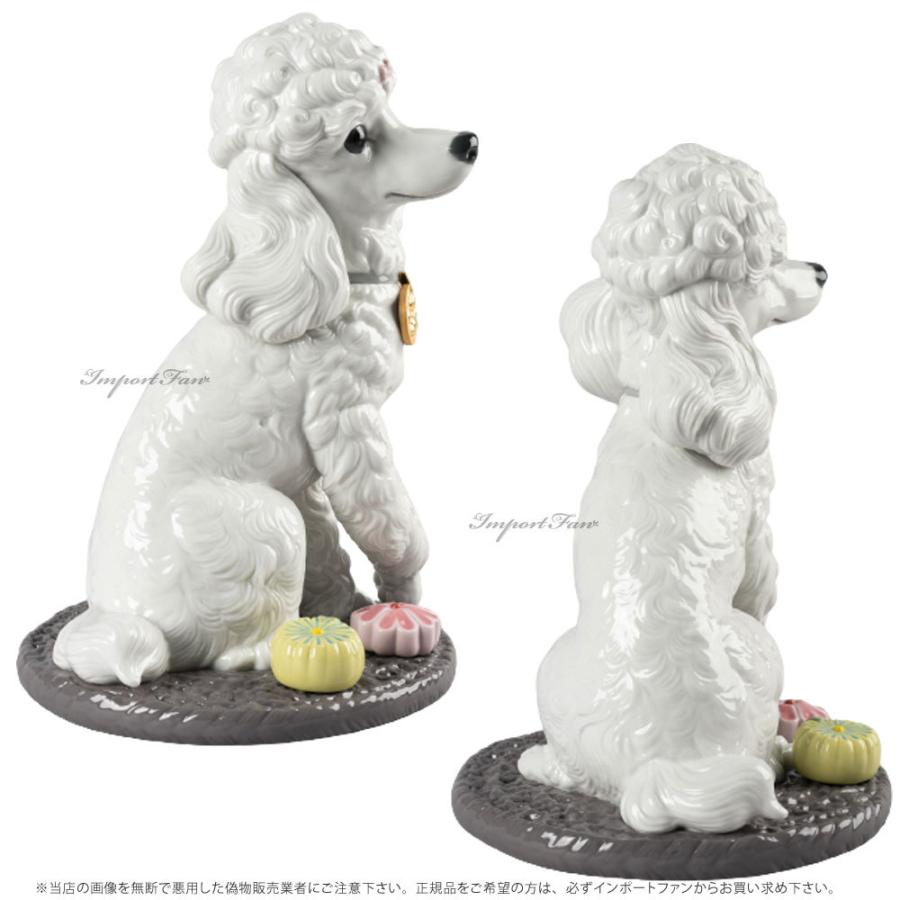 リヤドロ プードル 和菓子 お茶会 犬 01009472 LLADRO Poodle with Mochis Dog □｜importfan｜02