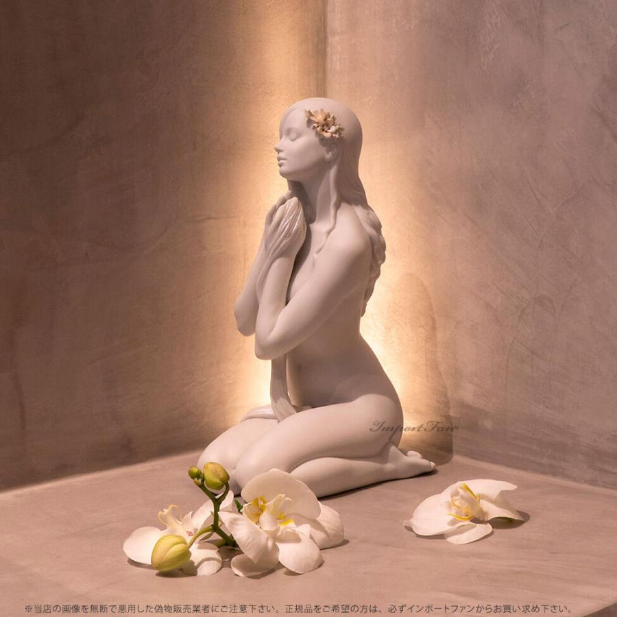 LLADRO リヤドロ 内なる平和 マットホワイト 女性 裸婦 置物 LLADRO リヤドロ 内なる平和 マットホワイト 女性 裸婦 置物