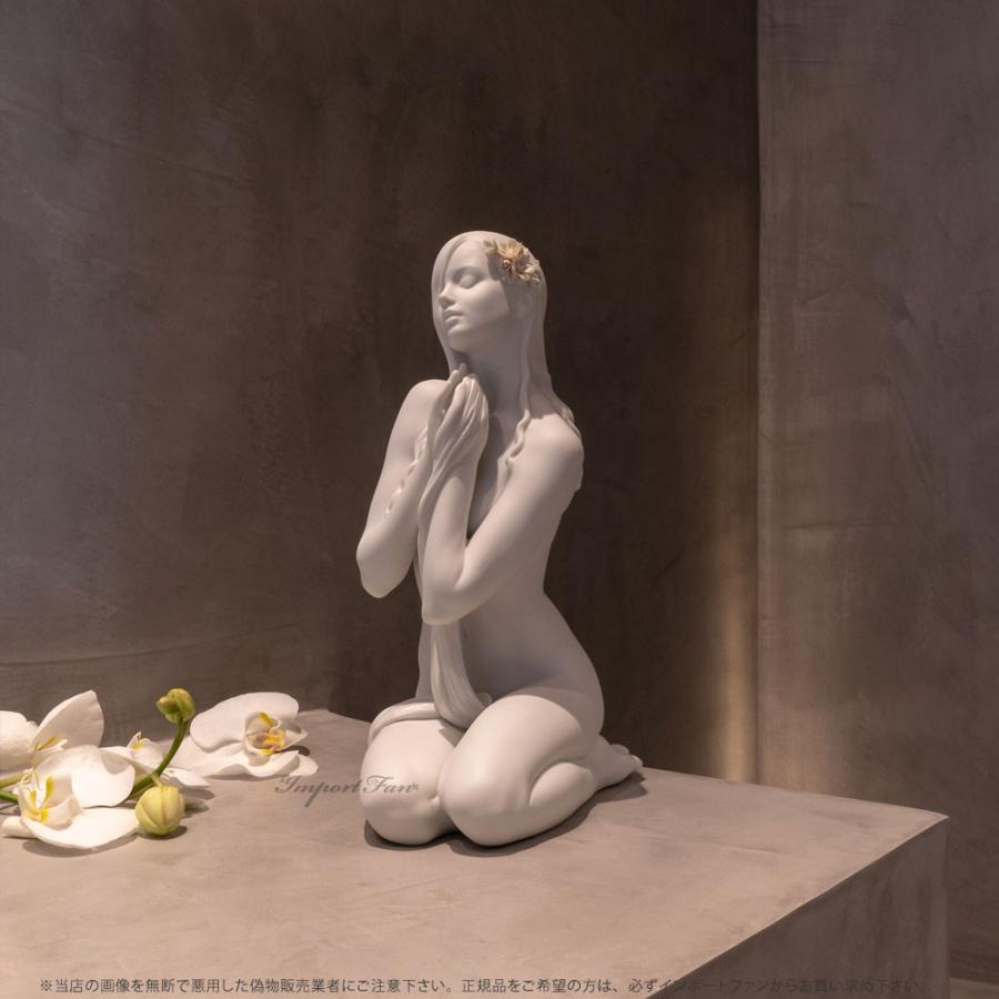 LLADRO リヤドロ 内なる平和 マットホワイト 女性 裸婦 置物 LLADRO リヤドロ 内なる平和 マットホワイト 女性 裸婦 置物