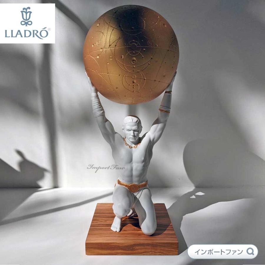 LLADRO（リヤドロ） アトラス ギリシャ神話 ホワイト 置物 01009492