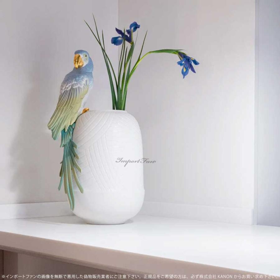 LLADRO リヤドロ フラワーベース コンゴウインコ 花瓶 置物 LLADRO リヤドロ フラワーベース コンゴウインコ 花瓶 置物