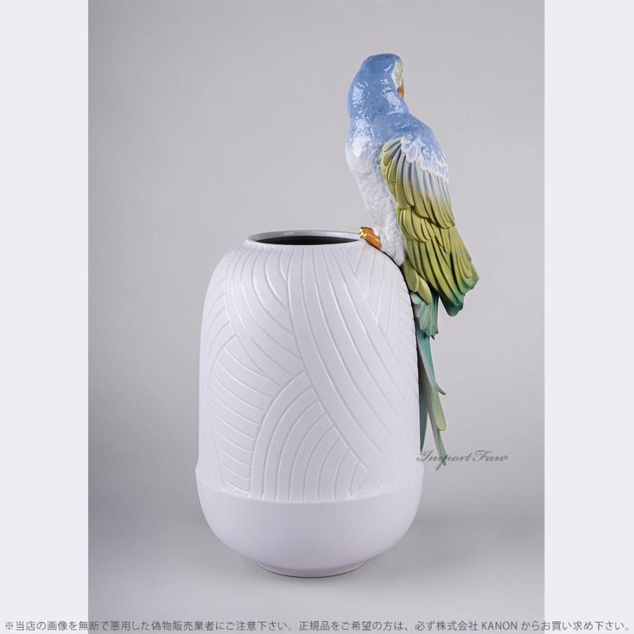 LLADRO リヤドロ フラワーベース コンゴウインコ 花瓶 置物 LLADRO リヤドロ フラワーベース コンゴウインコ 花瓶 置物