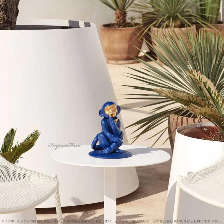 リヤドロ リトルモンキー ボールドブルー 世界限定制作数500点 猿 サル 置物 01009548 LLADRO ギフト プレゼント  □の画像
