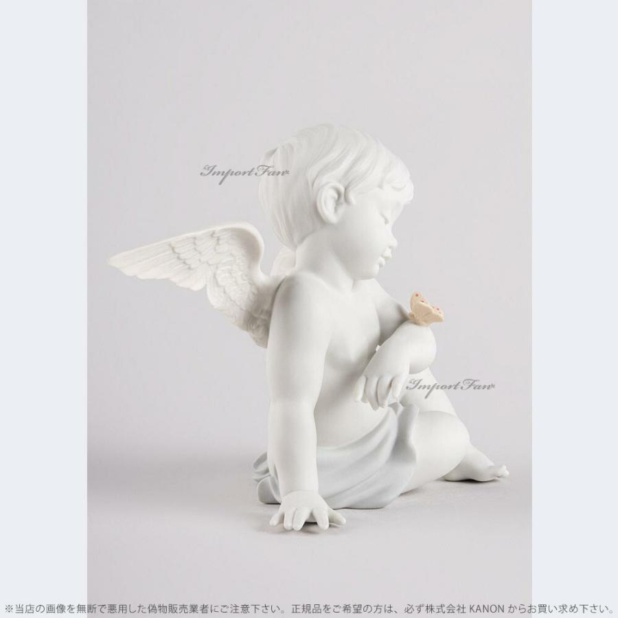 リヤドロ 蝶と遊ぶ天使 少年 ファンタジー 01009568 LLADRO Angelical moments □の画像
