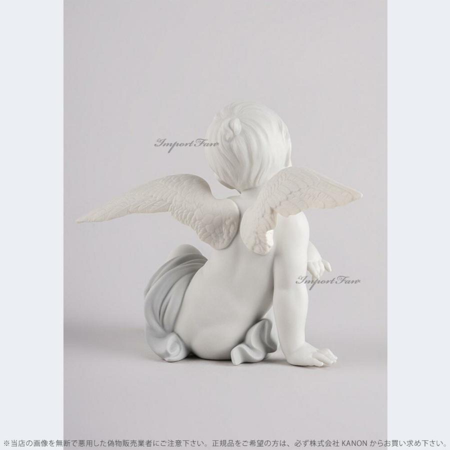 リヤドロ 蝶と遊ぶ天使 少年 ファンタジー 01009568 LLADRO Angelical moments □の画像