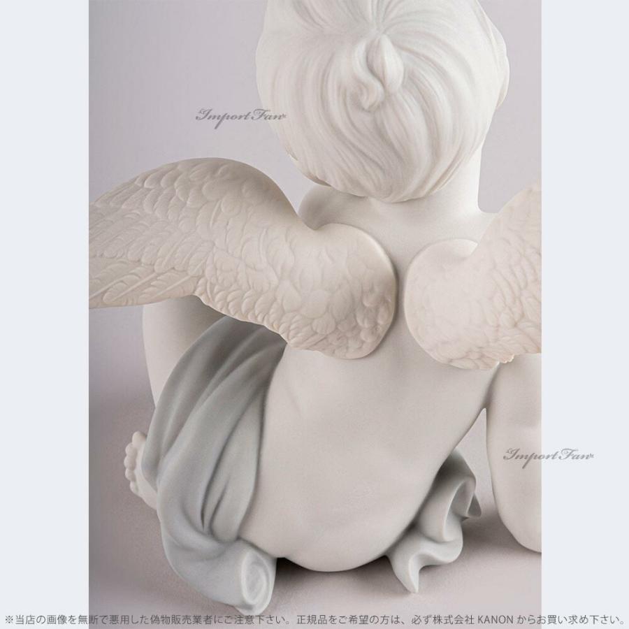 リヤドロ 蝶と遊ぶ天使 少年 ファンタジー 01009568 LLADRO Angelical moments □の画像