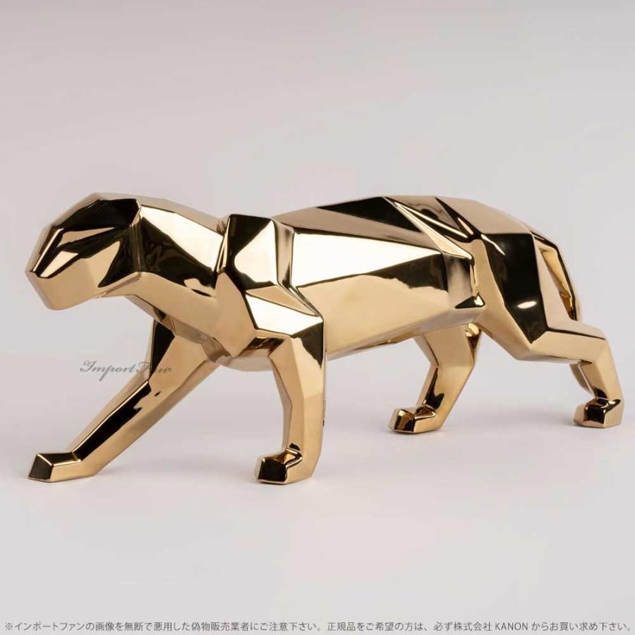リヤドロ 折り紙 パンサー Origami ゴールド 豹 ヒョウ 01009580 LLADROの画像