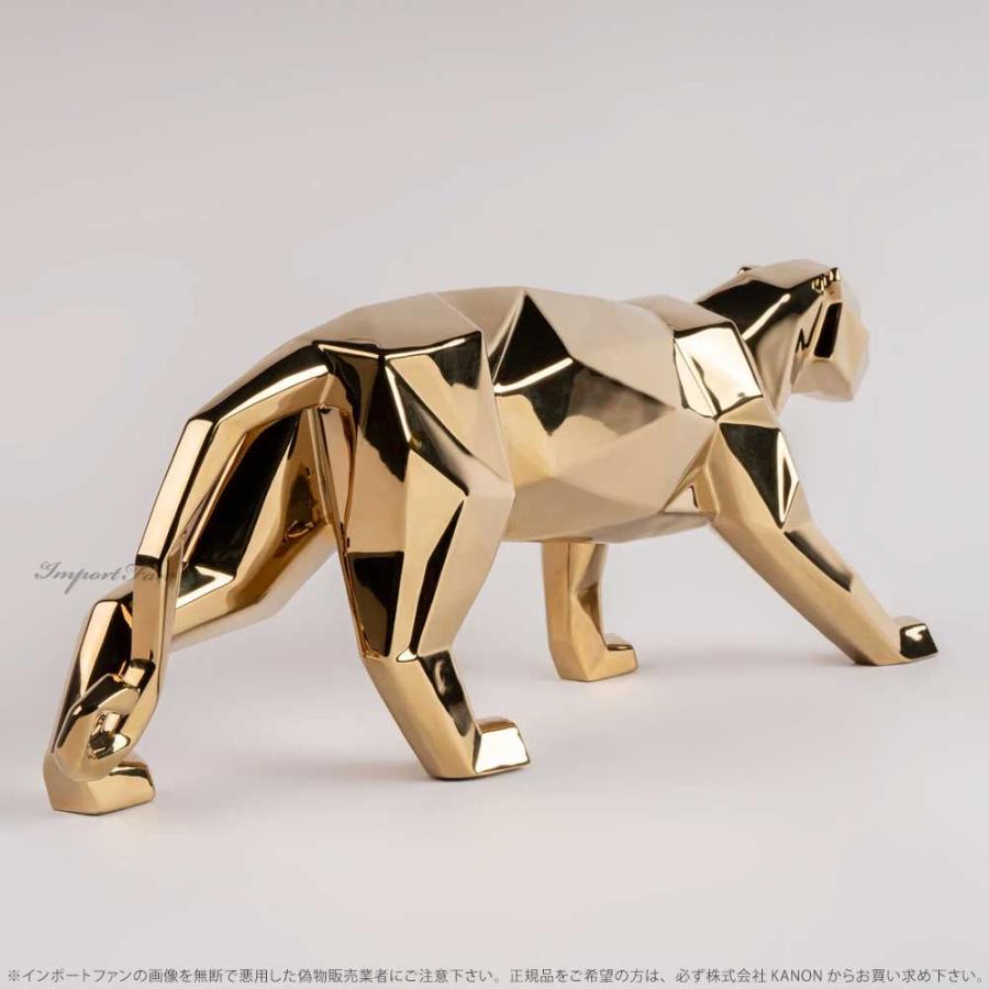 リヤドロ 折り紙 パンサー Origami ゴールド 豹 ヒョウ 01009580  