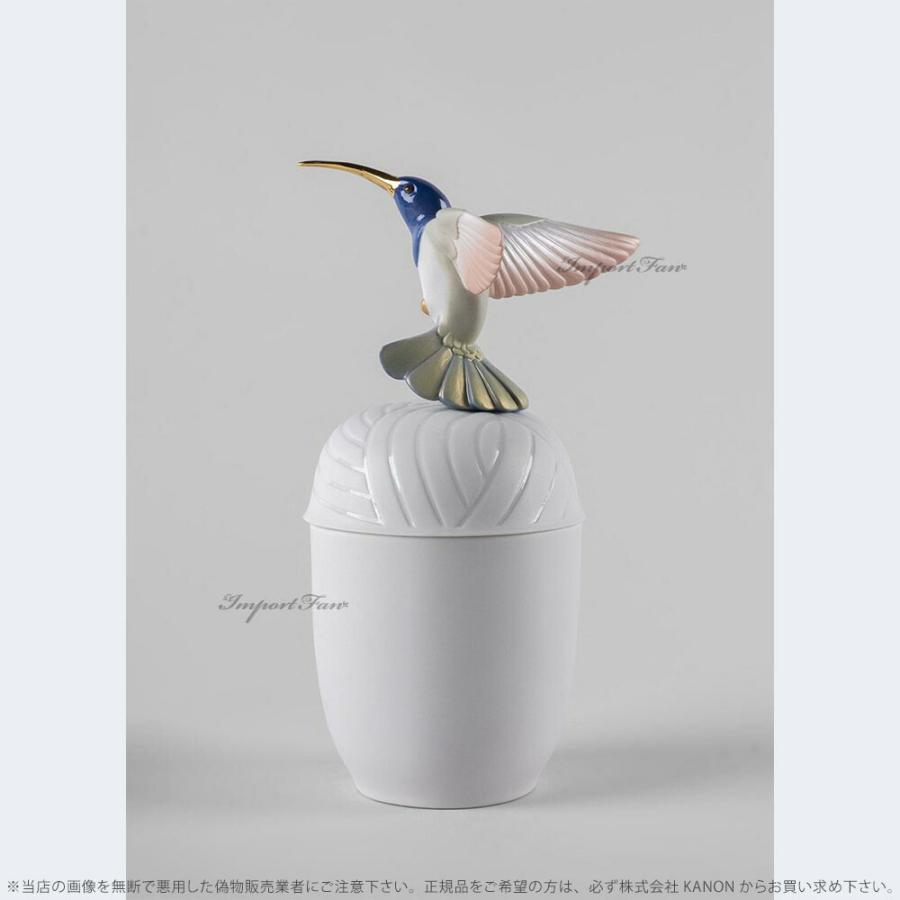 リヤドロ ボックス ハミングバード ハチドリ 鳥 箱 小物入れ 01009651 LLADRO Hummingbird box □の画像
