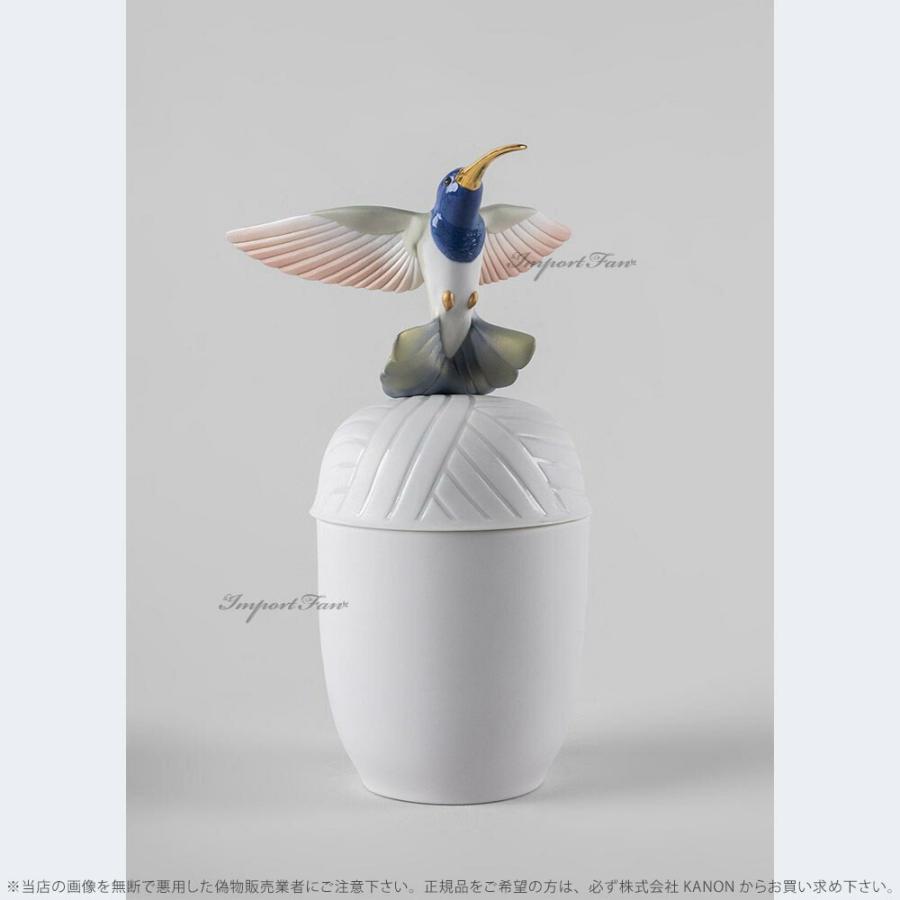 リヤドロ ボックス ハミングバード ハチドリ 鳥 箱 小物入れ 01009651 LLADRO Hummingbird box □の画像