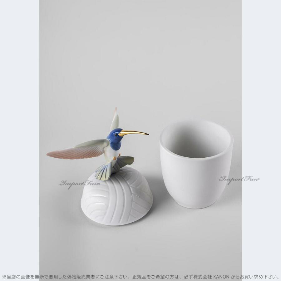 リヤドロ ボックス ハミングバード ハチドリ 鳥 箱 小物入れ 01009651 LLADRO Hummingbird box □の画像