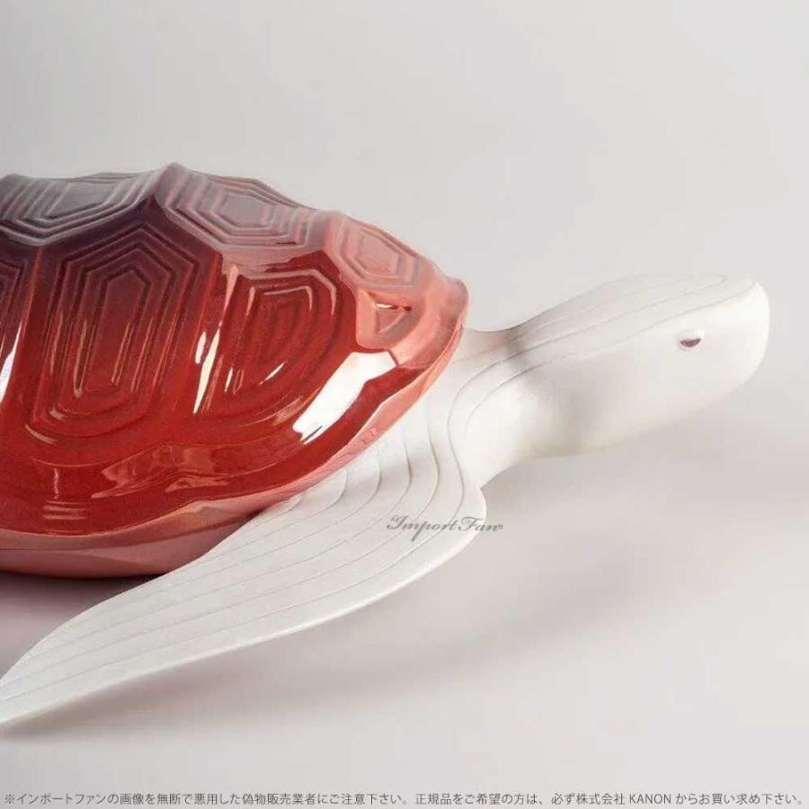 リヤドロ ウミガメ 小 レッド 海ガメ 亀 01009674 LLADRO ギフト プレゼント □_2