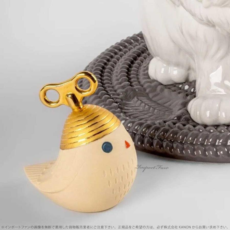 リヤドロ ペルシャ猫とおもちゃ ネコ 小鳥 01009688 LLADRO ギフト プレゼント  □の画像