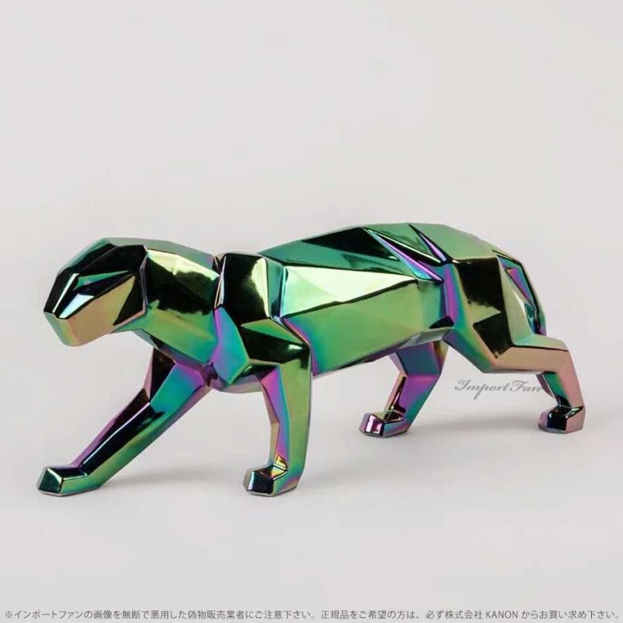 リヤドロ 折り紙 パンサー Origami イリディセント 虹色 玉虫色 豹 ヒョウ 01009691 LLADRO ギフト プレゼントの画像