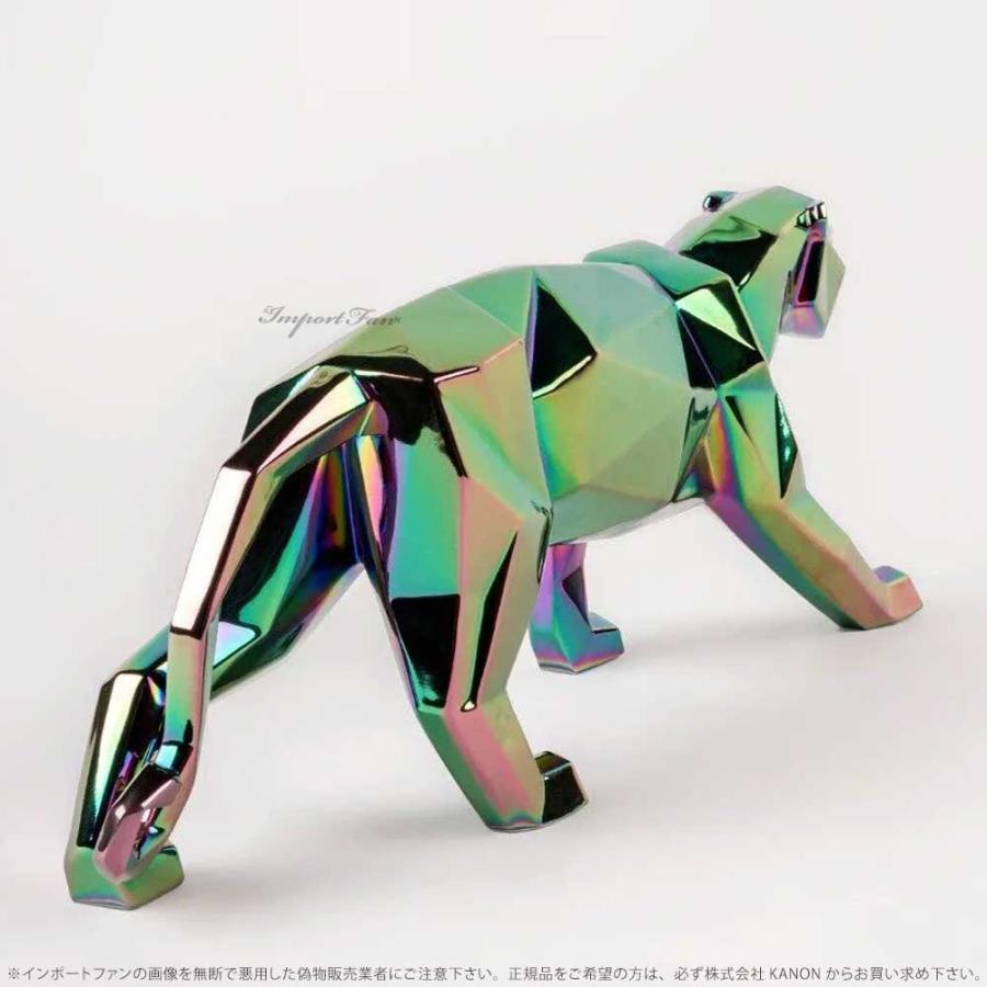 リヤドロ 折り紙 パンサー Origami イリディセント 虹色 玉虫色 豹 ヒョウ 01009691 LLADRO ギフト プレゼントの画像