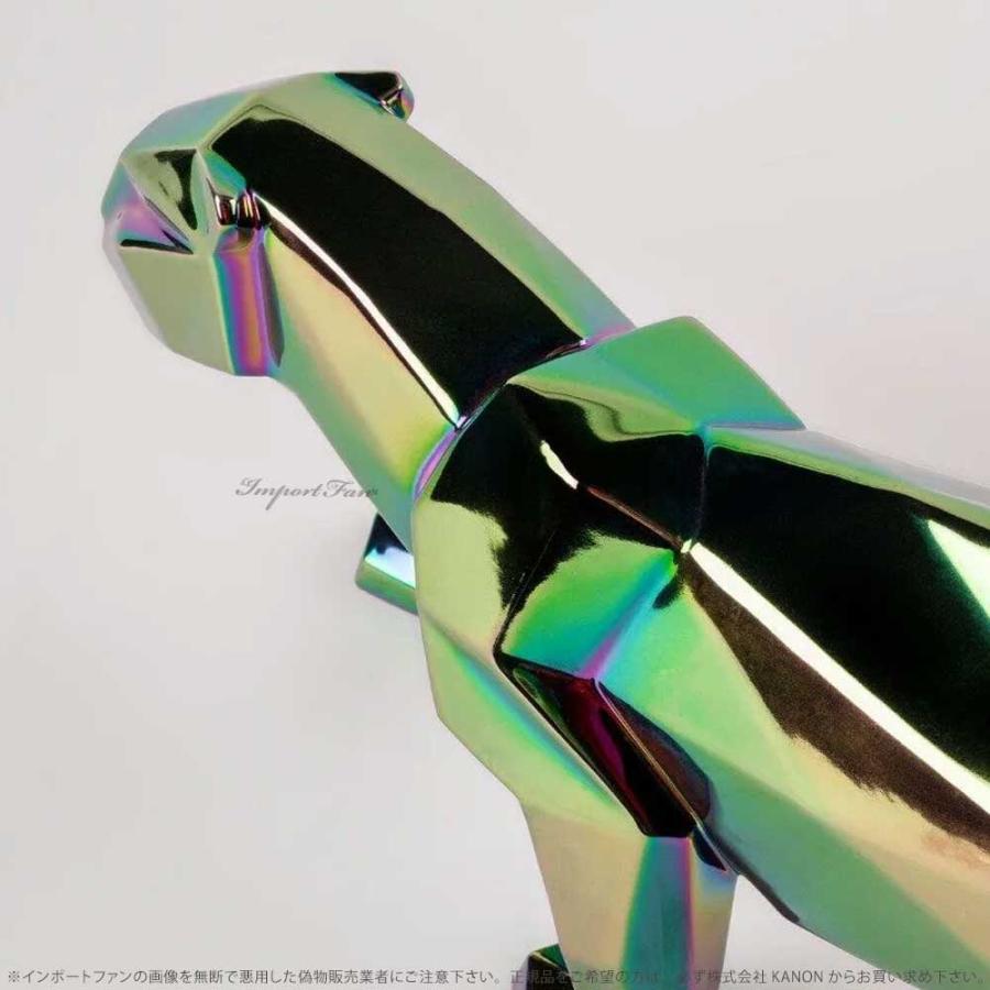 リヤドロ 折り紙 パンサー Origami イリディセント 虹色 玉虫色 豹 ヒョウ 01009691 LLADRO ギフト プレゼントの画像