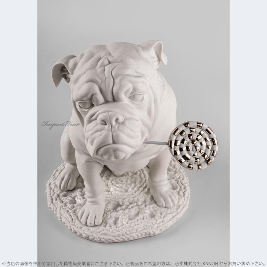 LLADRO（リヤドロ） ブルドッグとロリポップ キャンディー 犬 01009741
