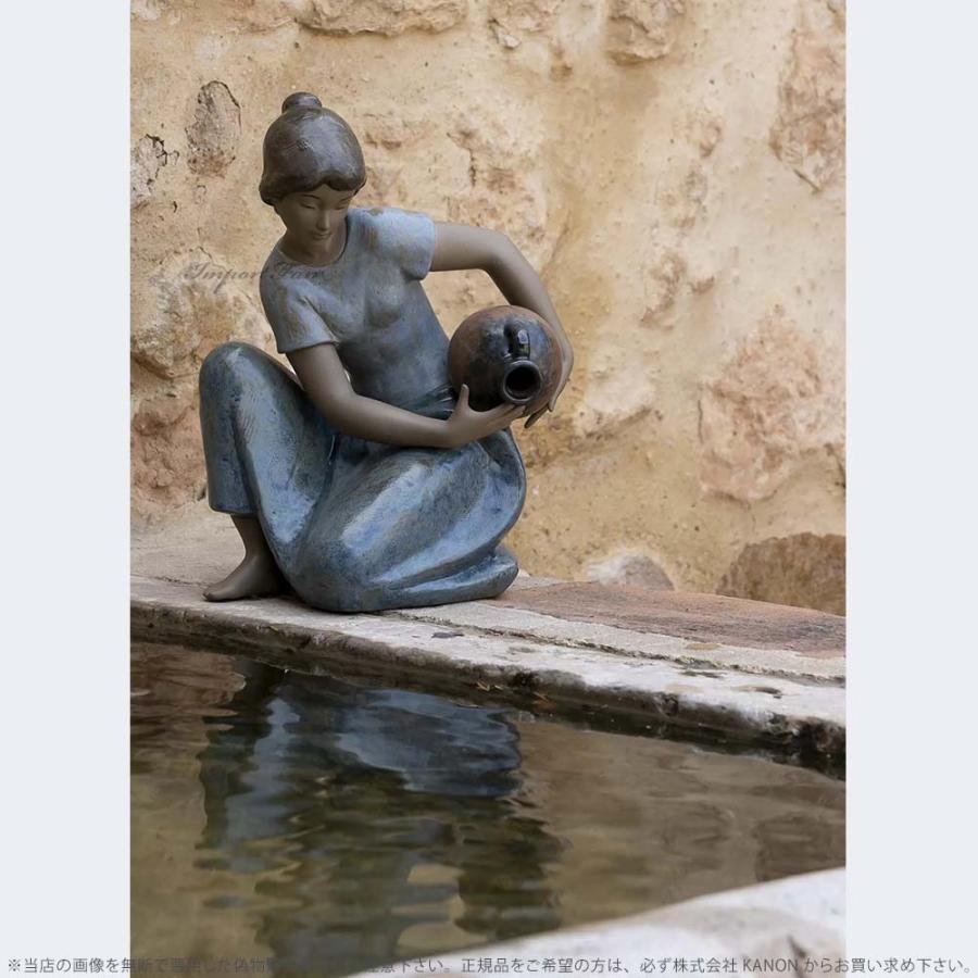 リヤドロ 水汲みの女性 グレス ブルー 01012336 LLADRO  □の画像