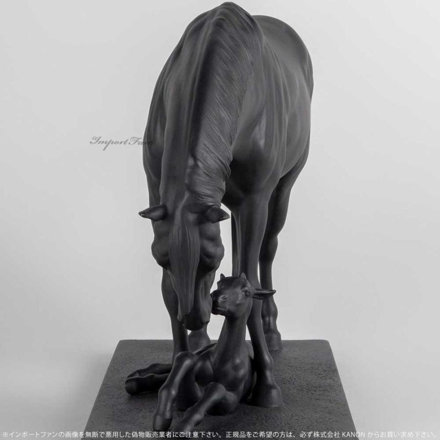 LLADRO（リヤドロ） 馬の親子 午 ホース ブラック 置物 01012560