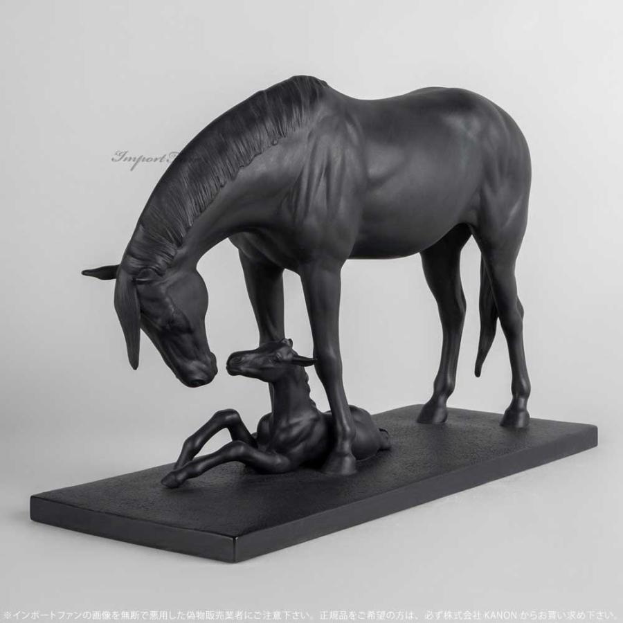 LLADRO（リヤドロ） 馬の親子 午 ホース ブラック 置物 01012560