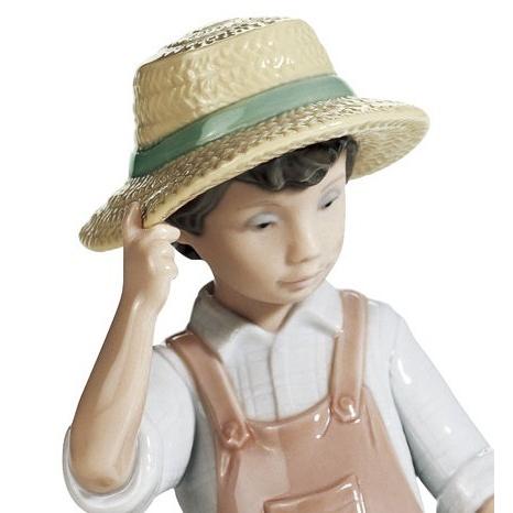 LLADRO（リヤドロ） 楽しいお友達 少年 花 6824 LLADRO MY HAPPY