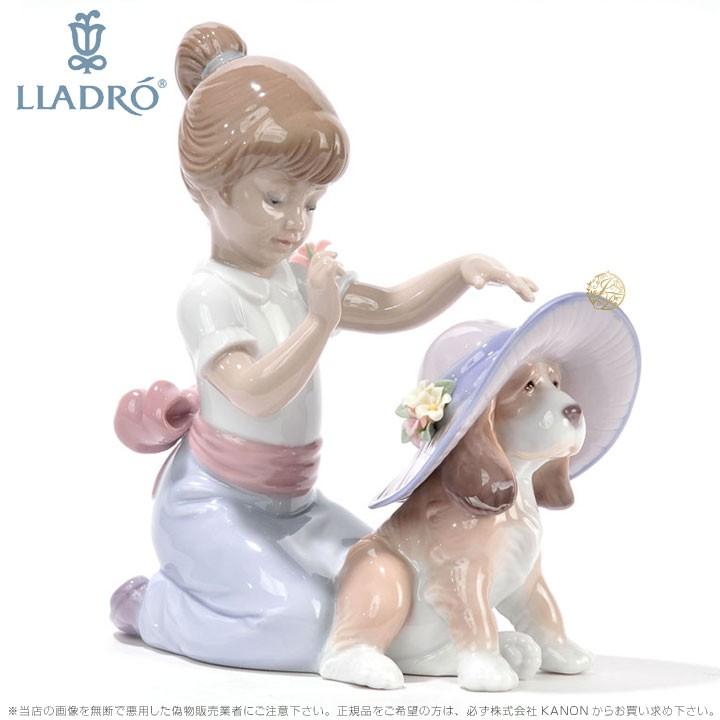 リヤドロ おめかししようね　少女　犬 6862 LLADRO AN ELEGANT TOUCH □｜importfan