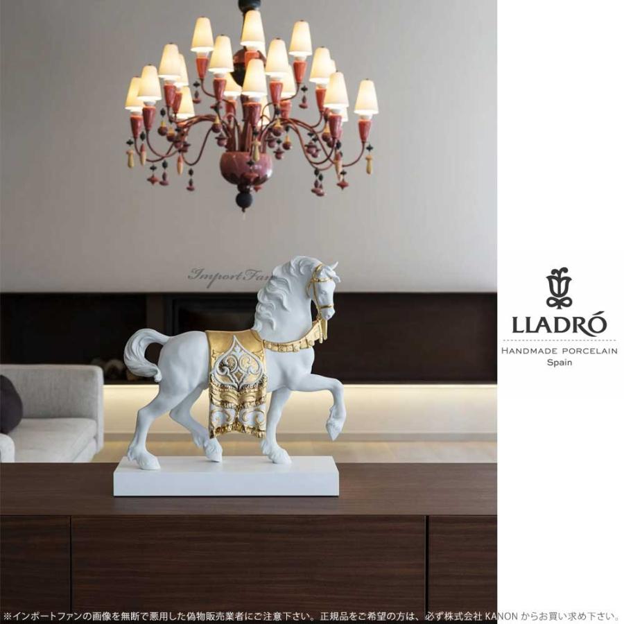 【美品 送料込み】リヤドロ 威風堂々 リデコ ゴールド LLADRO 箱あり 楽天市場】リヤドロ 威風堂々リデコ ゴールド 馬 午 ウマ