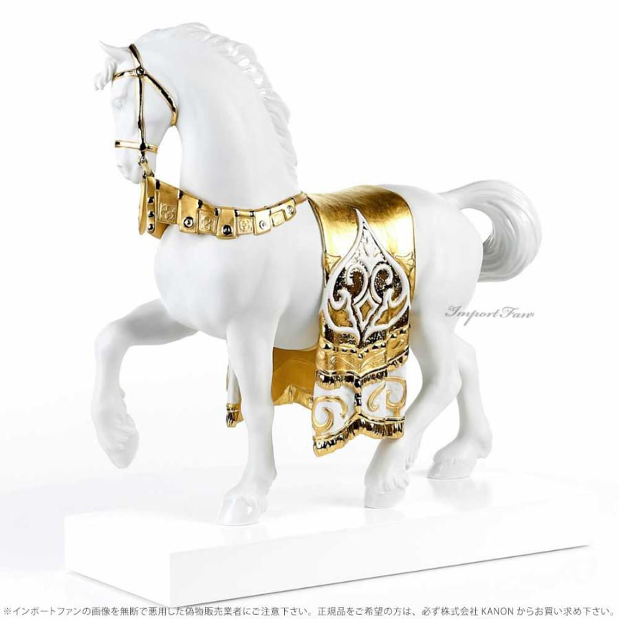 【美品 送料込み】リヤドロ 威風堂々 リデコ ゴールド LLADRO 箱あり LLADRO 威風堂々 / リヤドロ 威風堂々（リデコ ゴールド