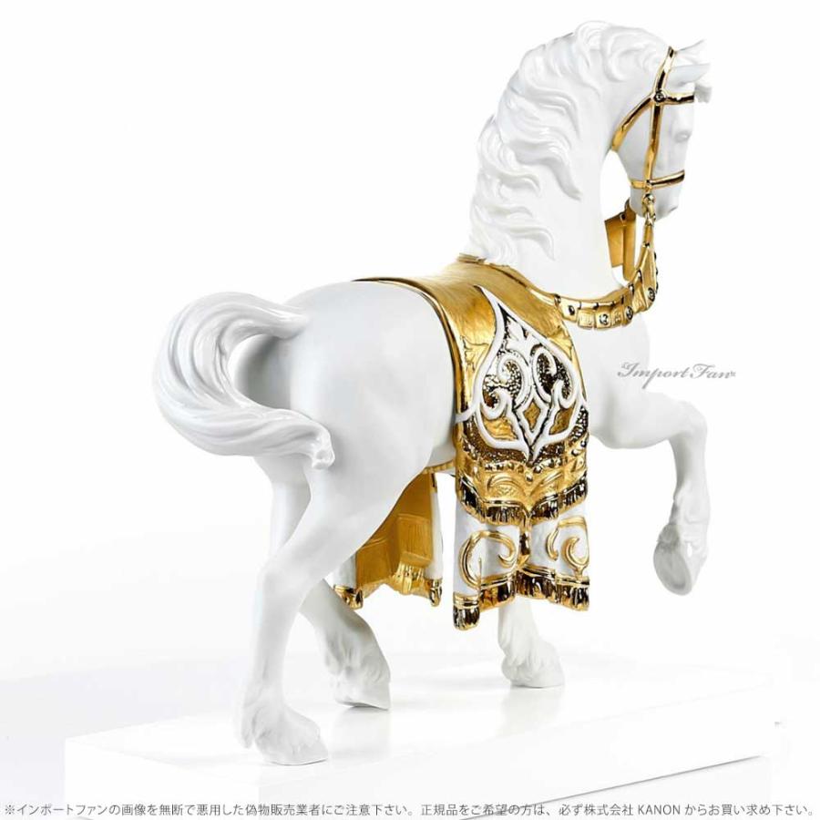 LLADRO（リヤドロ） 威風堂々リデコ ゴールド 馬 午 ウマ 01007186
