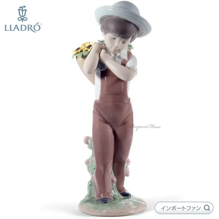 LLADRO リヤドロ 花かごの少年 ひまわり 60周年スペシャル LLADRO リヤドロ 花かごの少年 ひまわり 60周年スペシャル