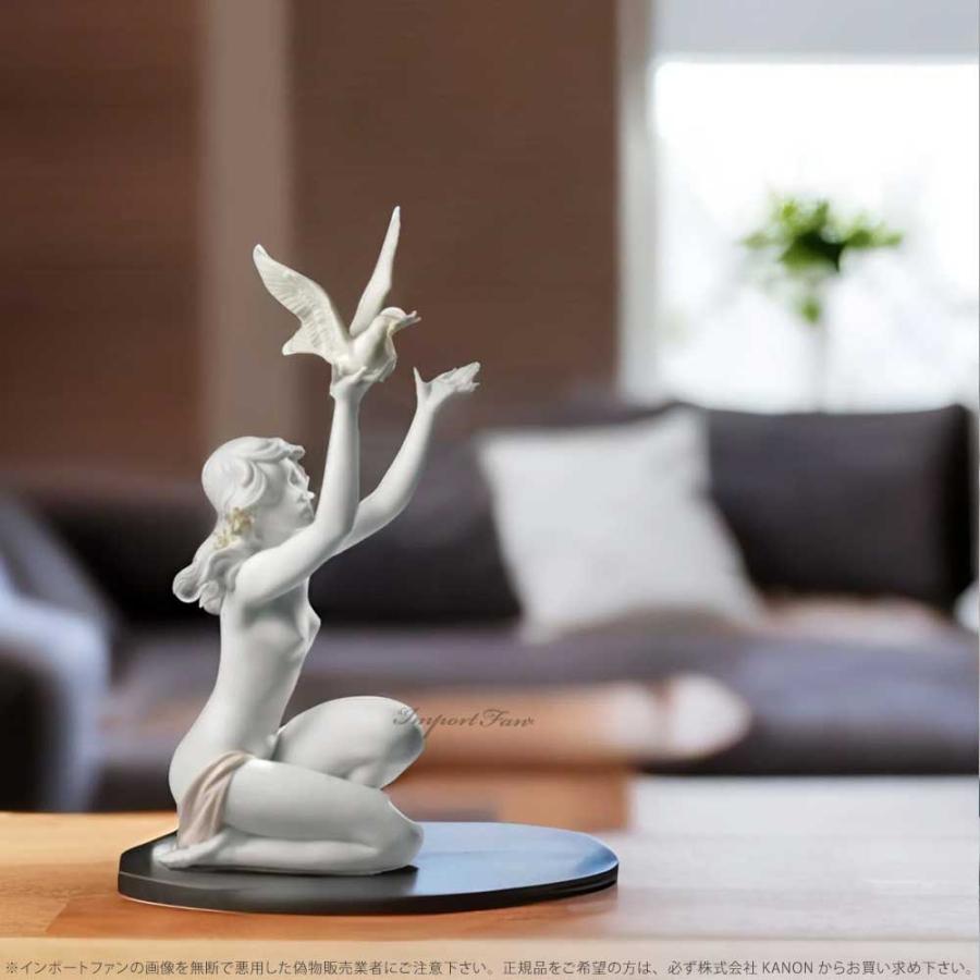 LLADRO リヤドロ 平和を求めて 鳩 ハト マットホワイト 裸婦 LLADRO リヤドロ 平和を求めて 鳩 ハト マットホワイト 裸婦