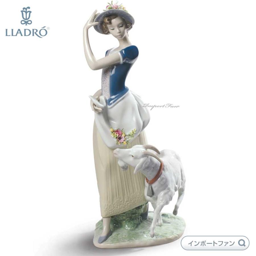 LLADRO リヤドロ 羊飼いの少女 女性 山羊 ヤギ 置物 01009158 LLADRO リヤドロ 羊飼いの少女 女性 山羊 ヤギ 置物 01009158