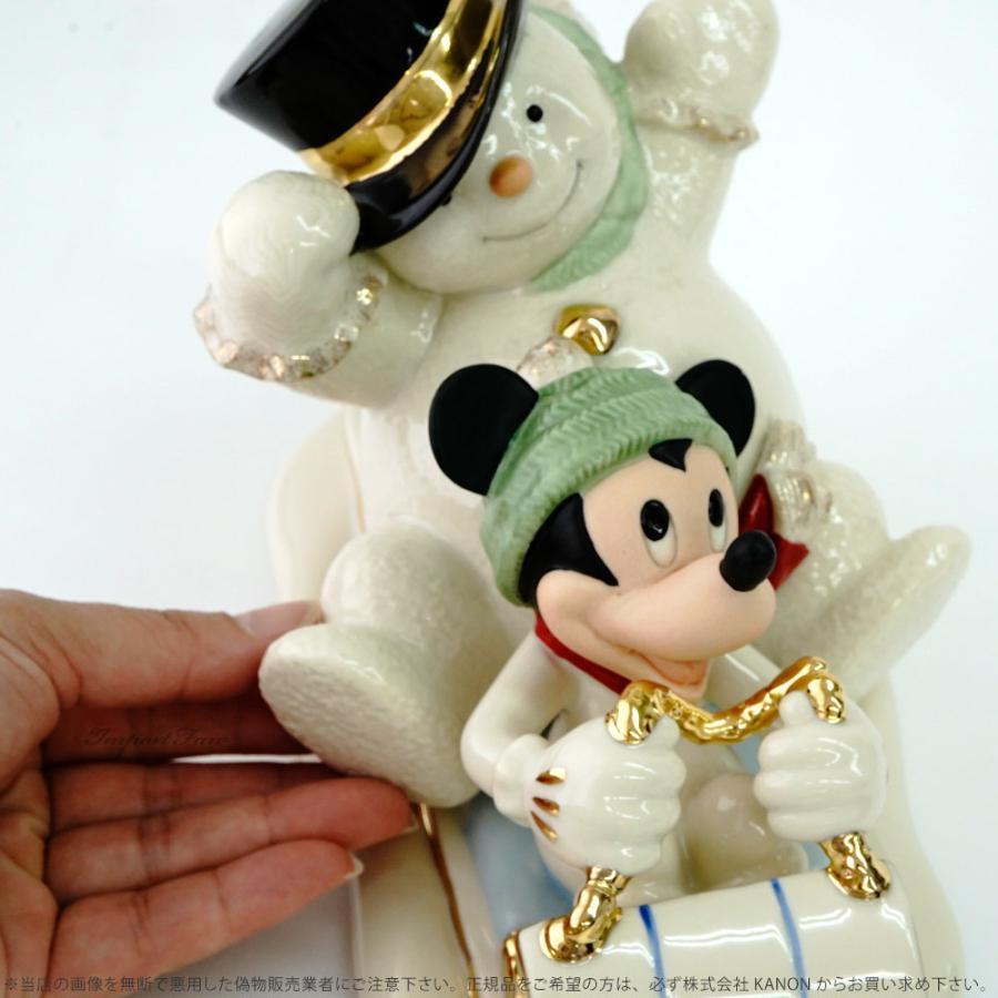 Disney レノックス ミッキーと雪の日 スノーマンと一緒にそり Disney レノックス ミッキーと雪の日 スノーマンと一緒にそり