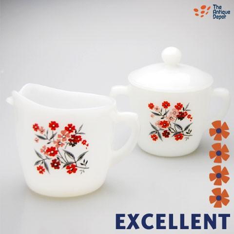 *ファイヤーキング・PRIMROSE　プリムローズ　クリーマー＆シュガーポット　 □